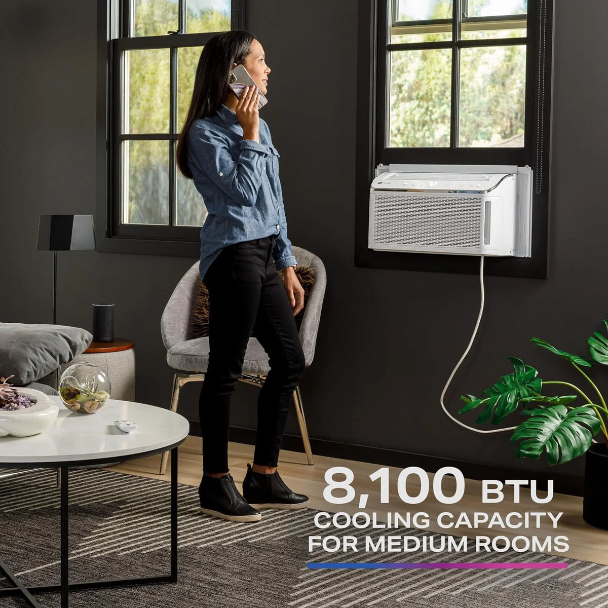 Ultra Quiet 8,200 BTU WiFi Enabled Window Air Conditioner M392124