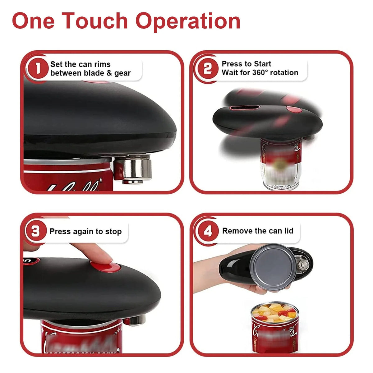 Automatic Electric Can Opener Stainless Steel L6926