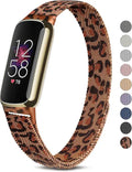 Metal Band for Fitbit Luxe, Stainless Steel Adjustable Straps Z4088
