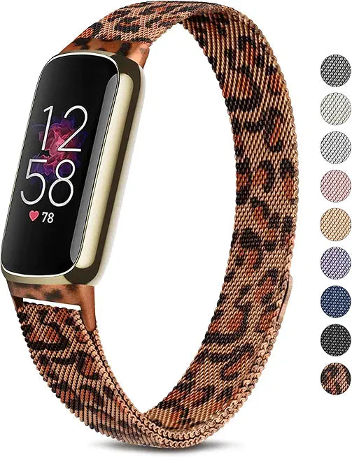 Metal Band for Fitbit Luxe, Stainless Steel Adjustable Straps Z4088