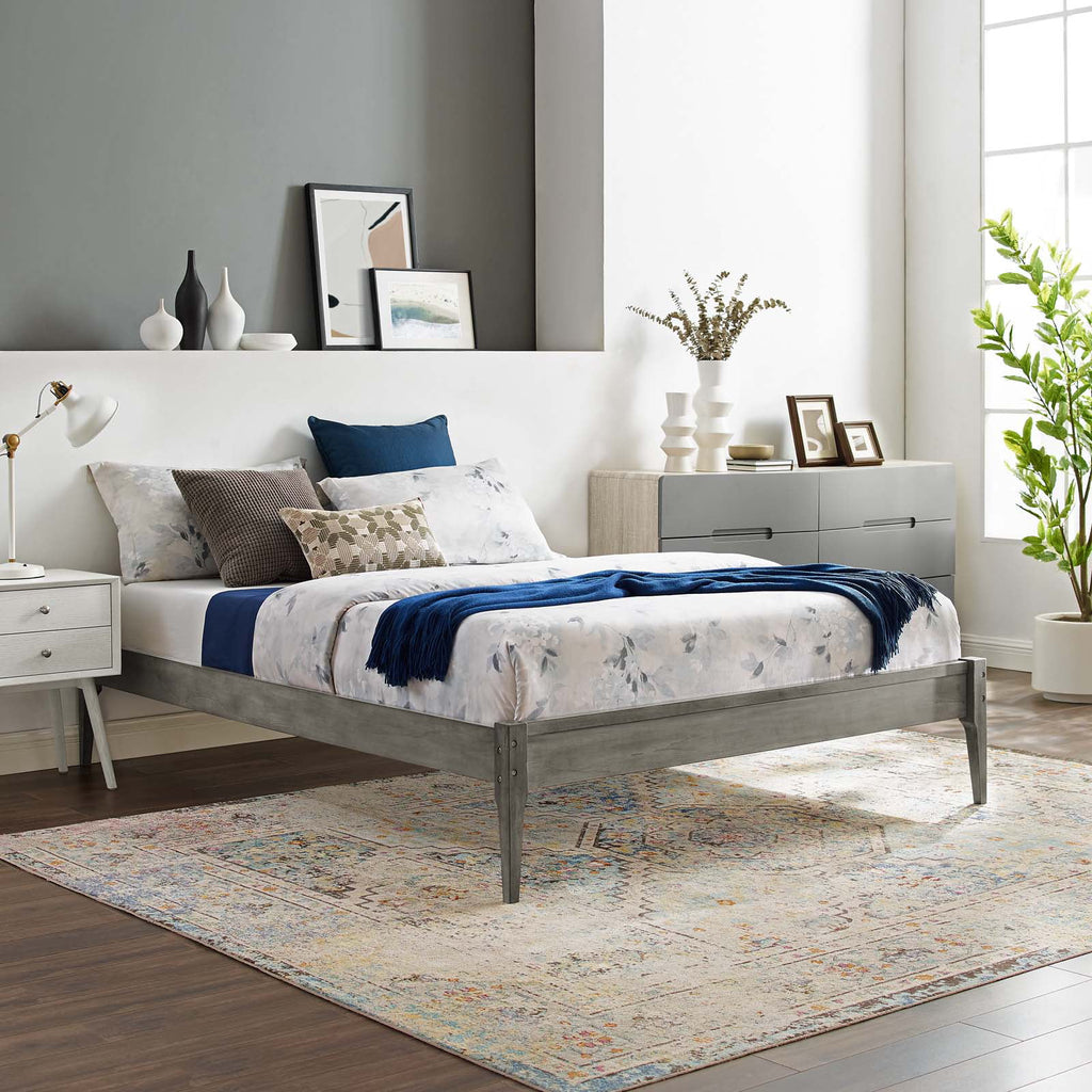 Twin Size Wood Platform Bed Frame P8566