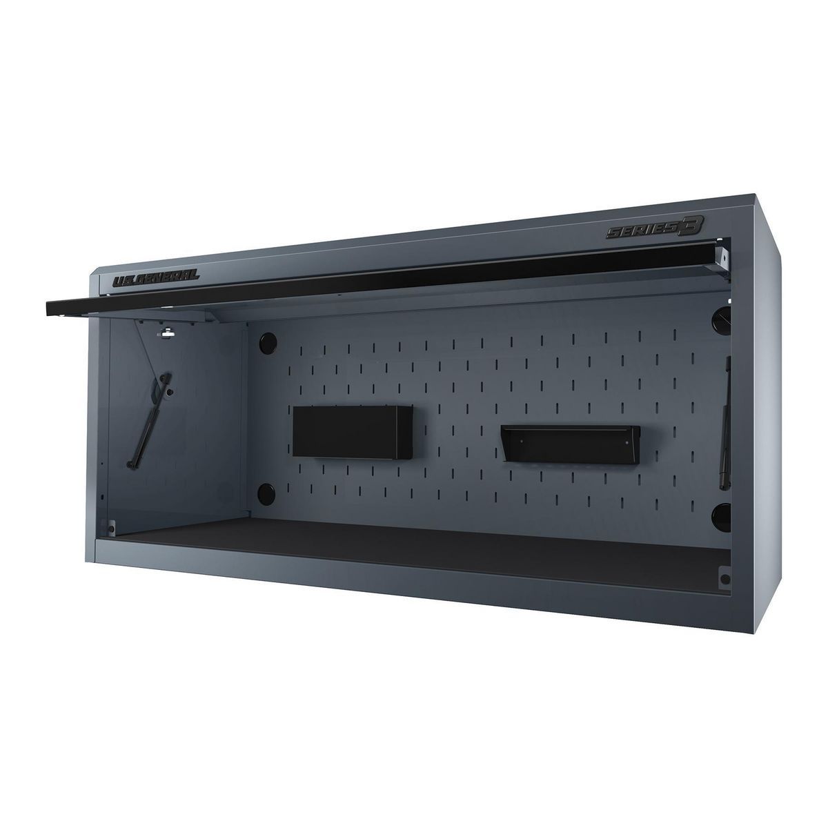 56 in. x 22 in. Blue Work Center Hutch Q498