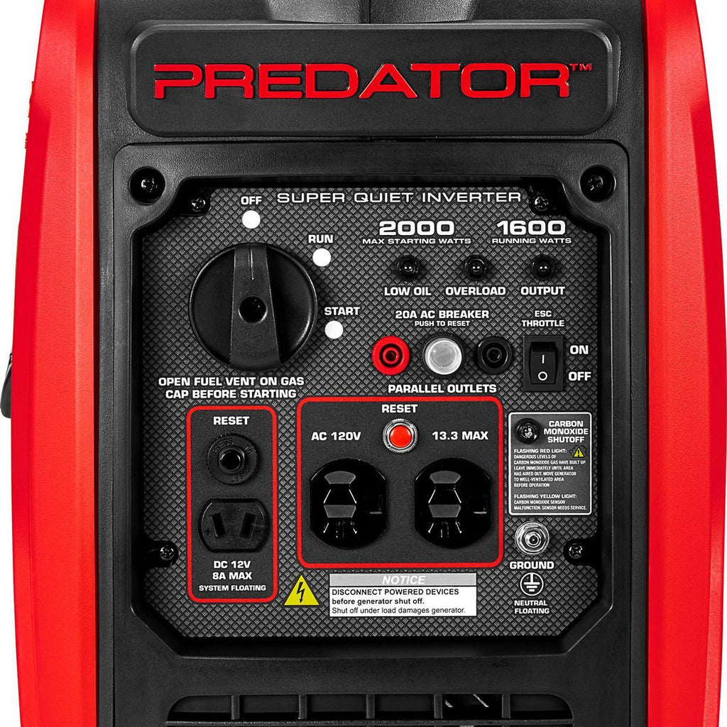 2000 Watt Super Quiet Inverter Generator F392