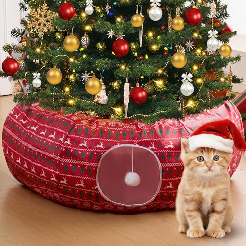 Christmas Tree Cat Tunnel Bed S70896