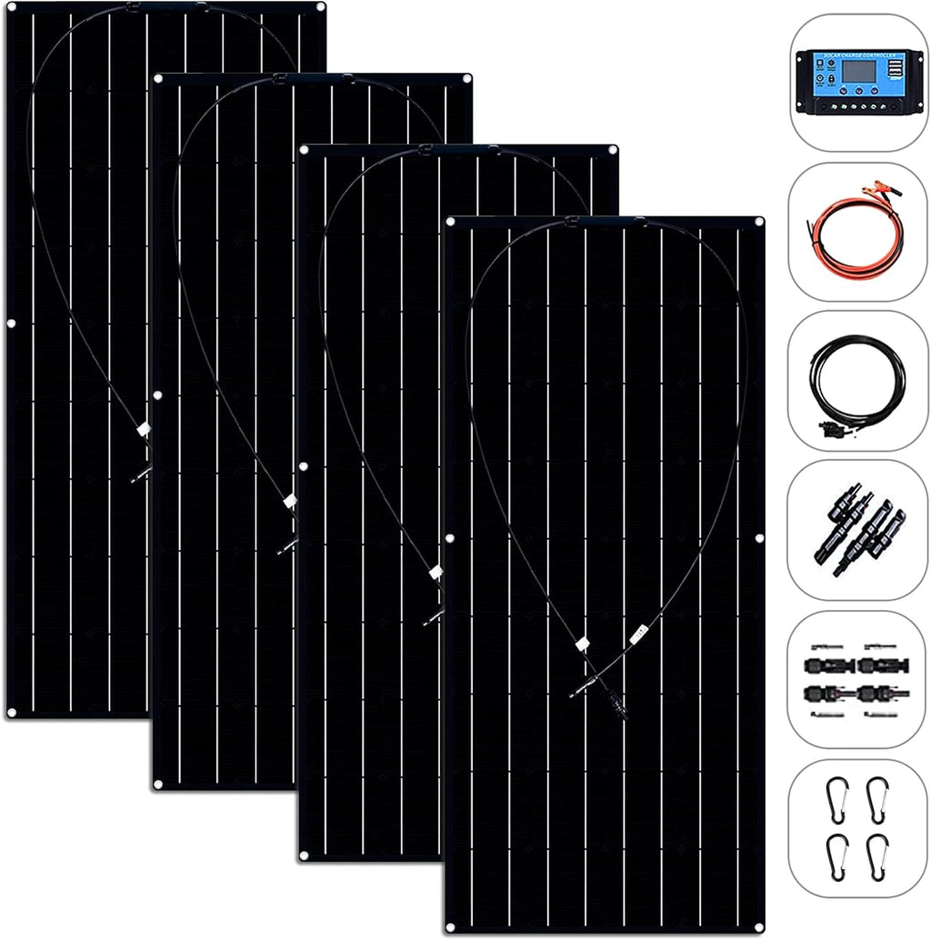 600W Solar Panels 2X300 Watt ETFE High-Efficiency Solar Modules E6096