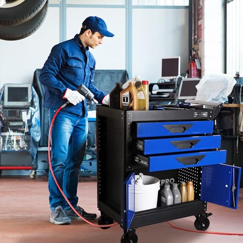 27.5 Inch 3-Drawer Rolling Steel Tool Chest with Wheels Q36382