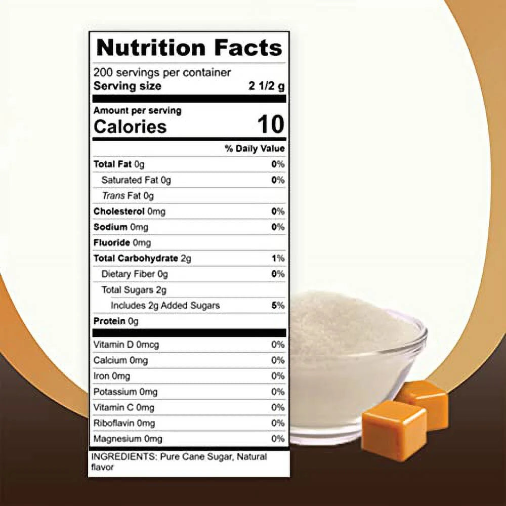 Caramel Flavored Sugar 200 Packets I940