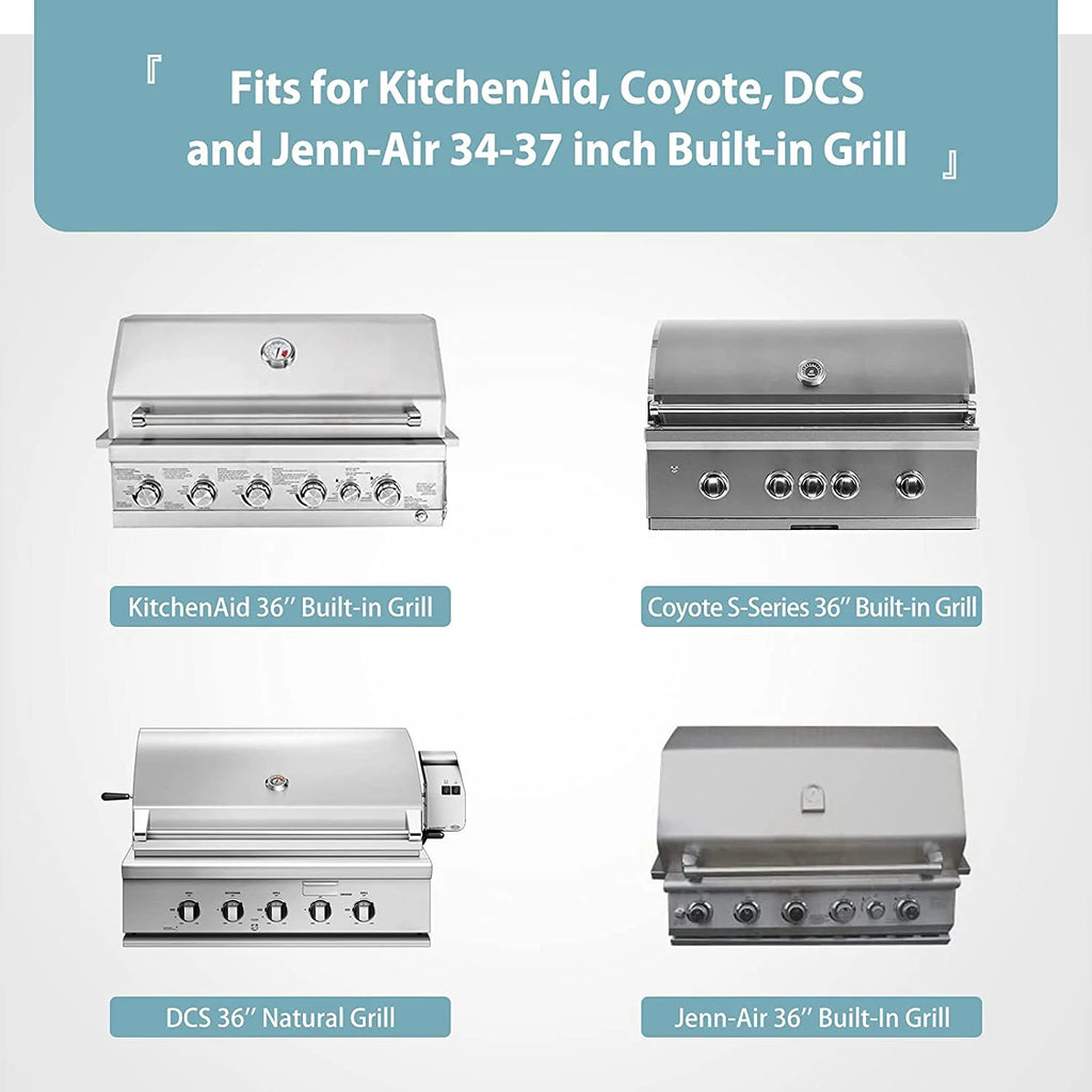 37'' Built-in Grill Cover, Waterproof & Windproof, 38" x 28" x 24" N402