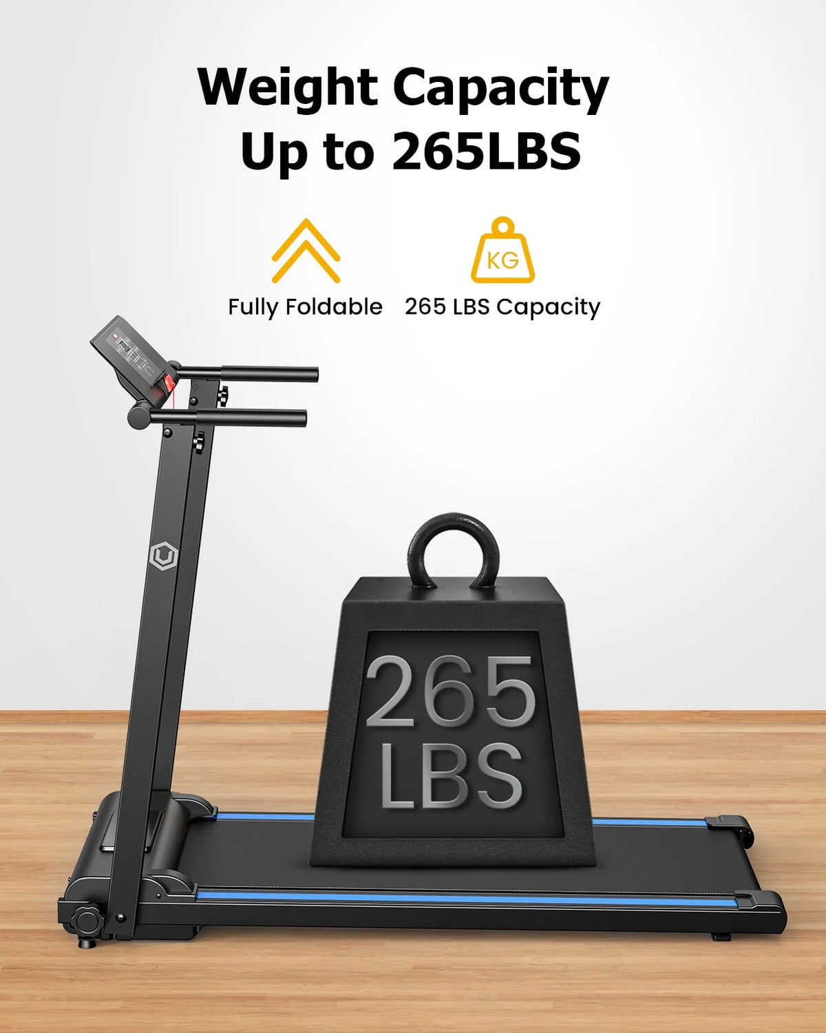 Folding Treadmill 2.25HP 265 lbs Capacity M7499