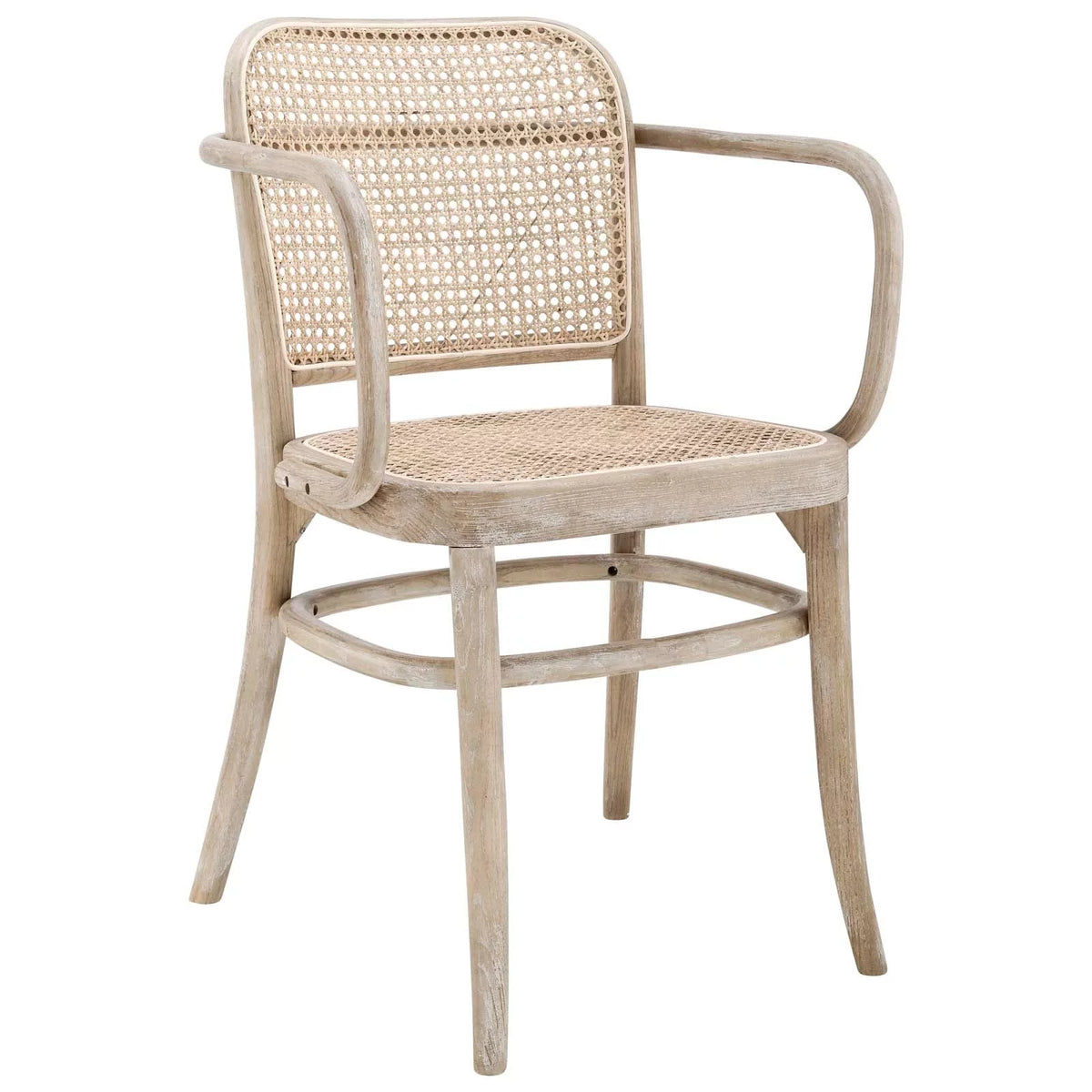 Cane Rattan Wicker Wooden Dining Chair W630161