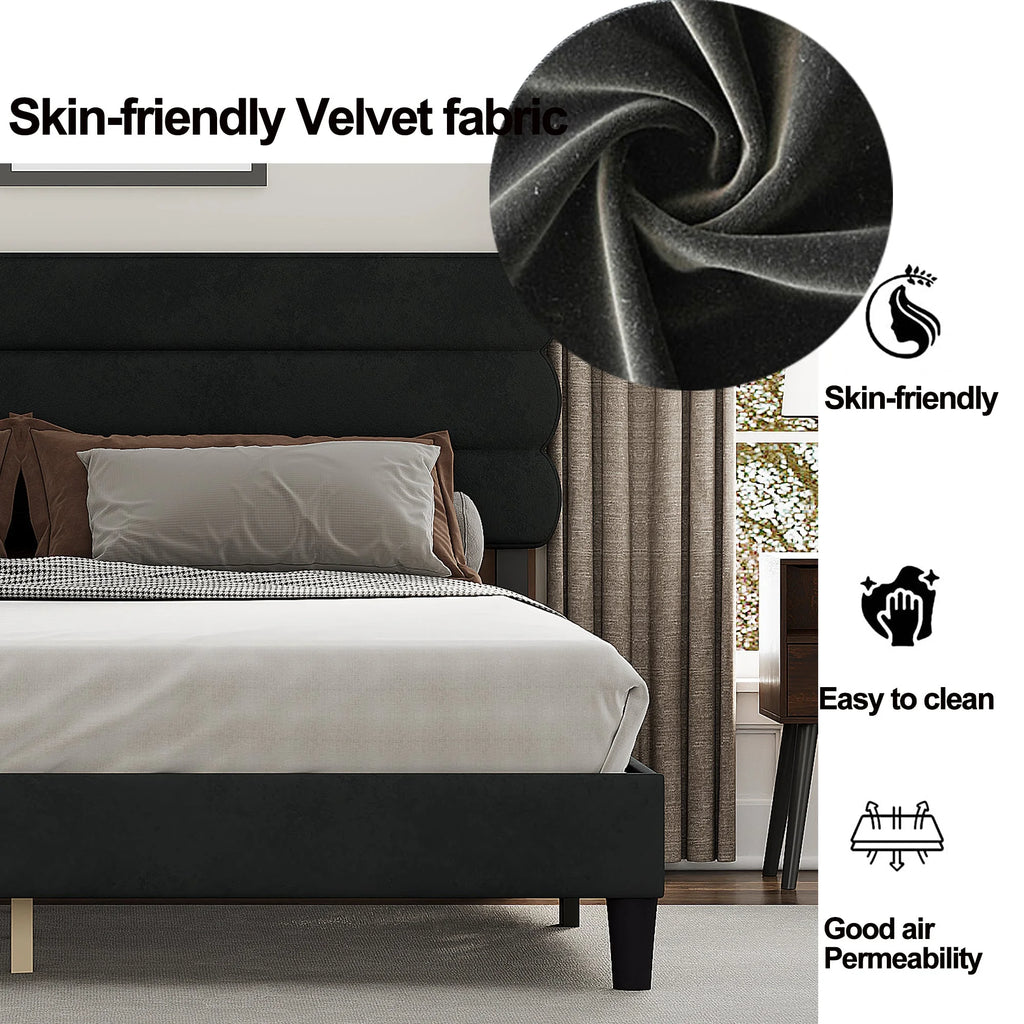 King Size Dark Gray Bed Frame H6388