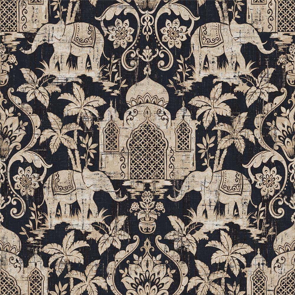 Beige Black Copper Wallpaper Z7789