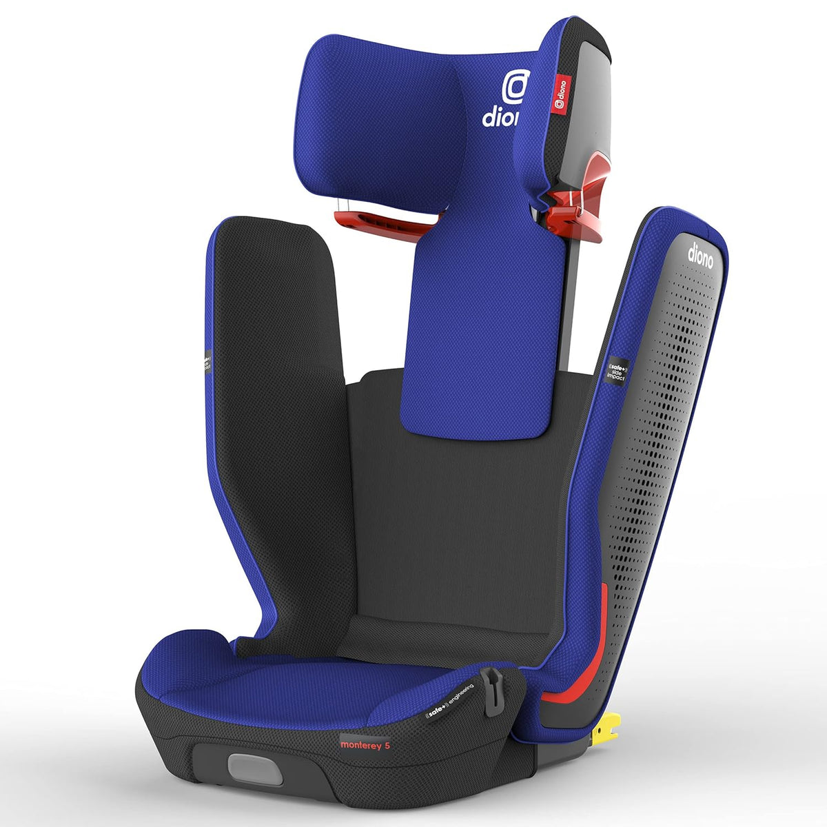 High Back Booster Car Seat with Expandable Height and Width, Compact Fold, Black K342