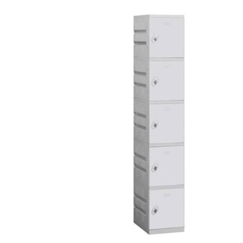 Five Tier 1 Wide Gray Locker E284891