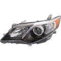 2012 Toyota Camry Headlight Driver Side Clear Lens Black Interior H7309