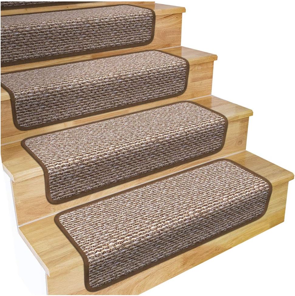 Set of 15 Attachable Carpet Stair Treads F532917
