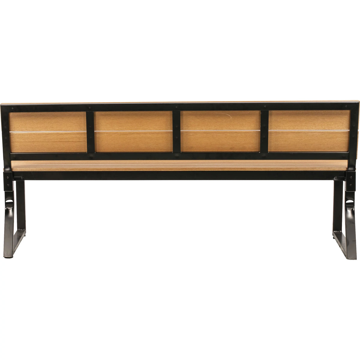 Teak Outdoor Bench with Backrest A83027