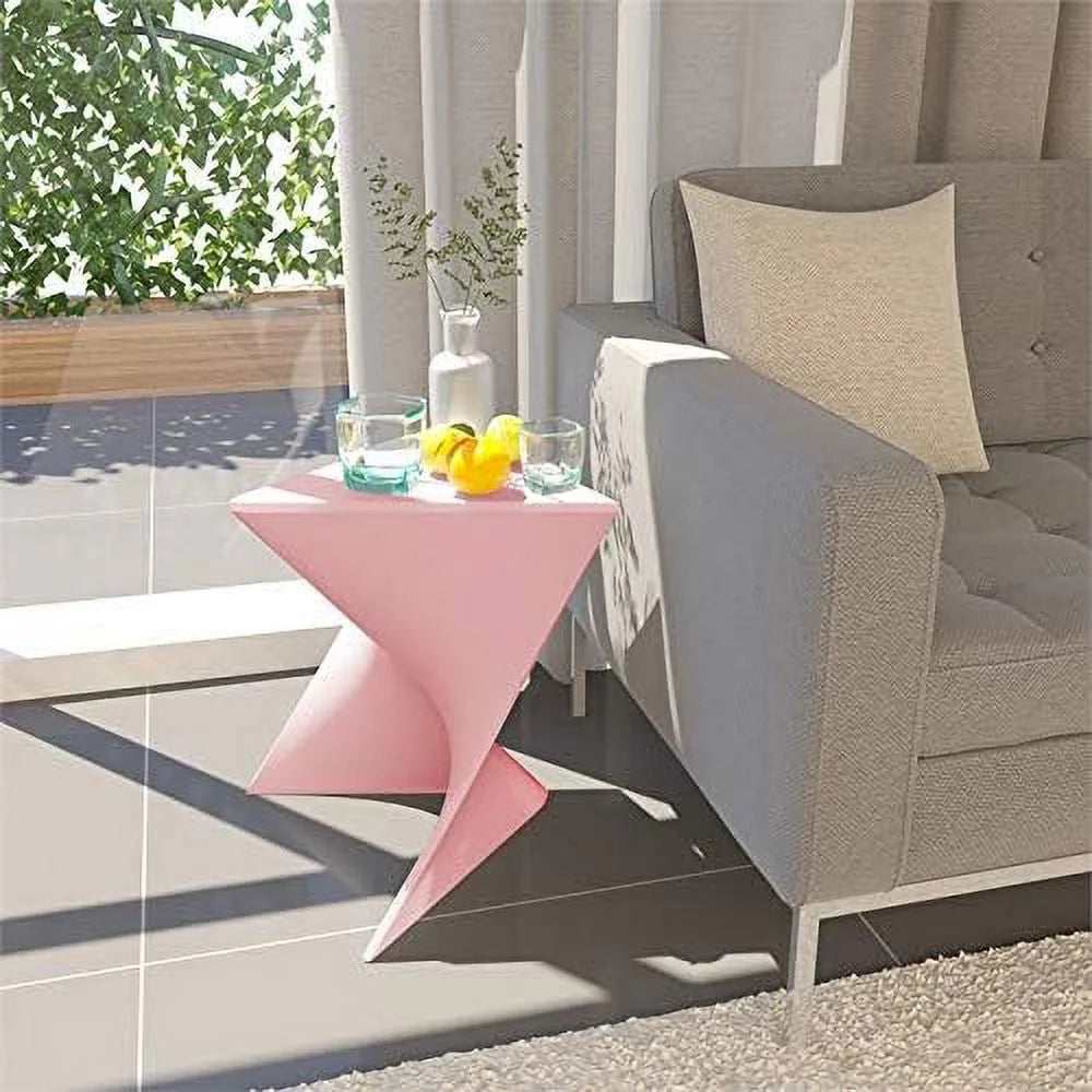 Plastic Triangle End Table Set Of 2 T24095