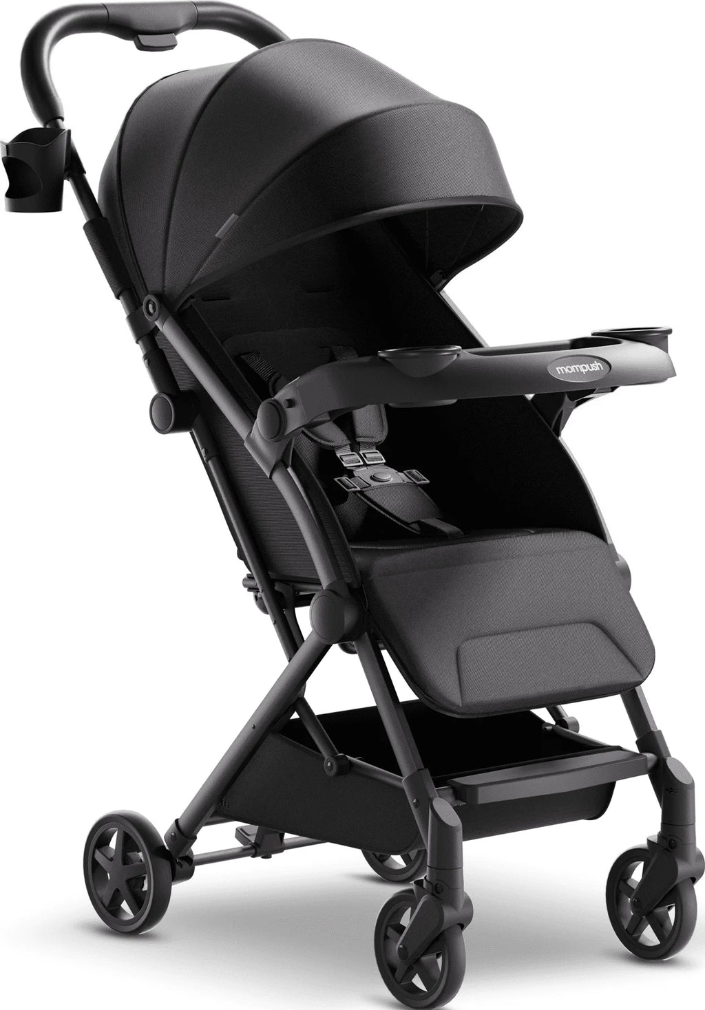 Lightweight Stroller with Snack Tray, Black, 17.3LB D10618