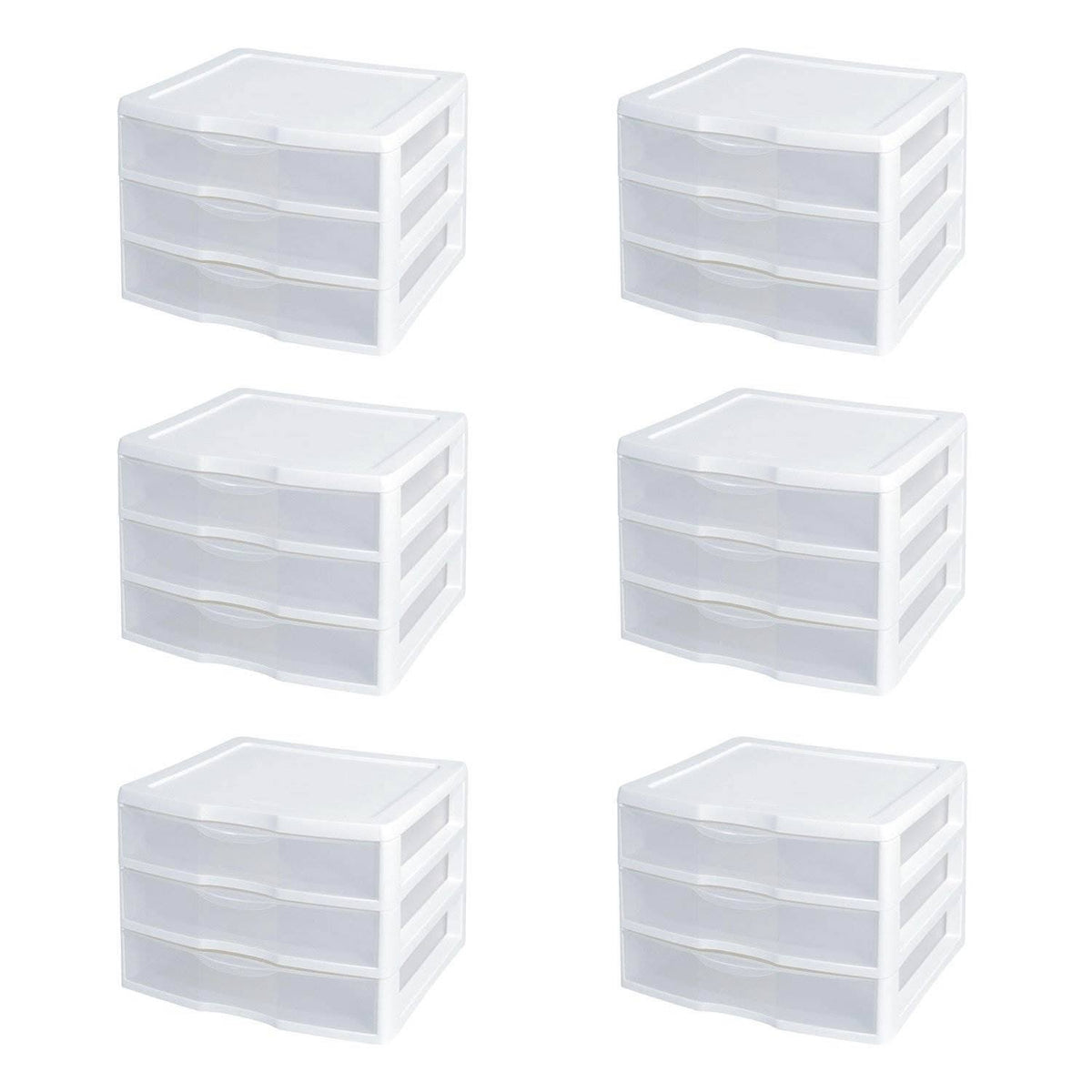 3 Drawer Desktop Storage Unit (6 Pack) N551