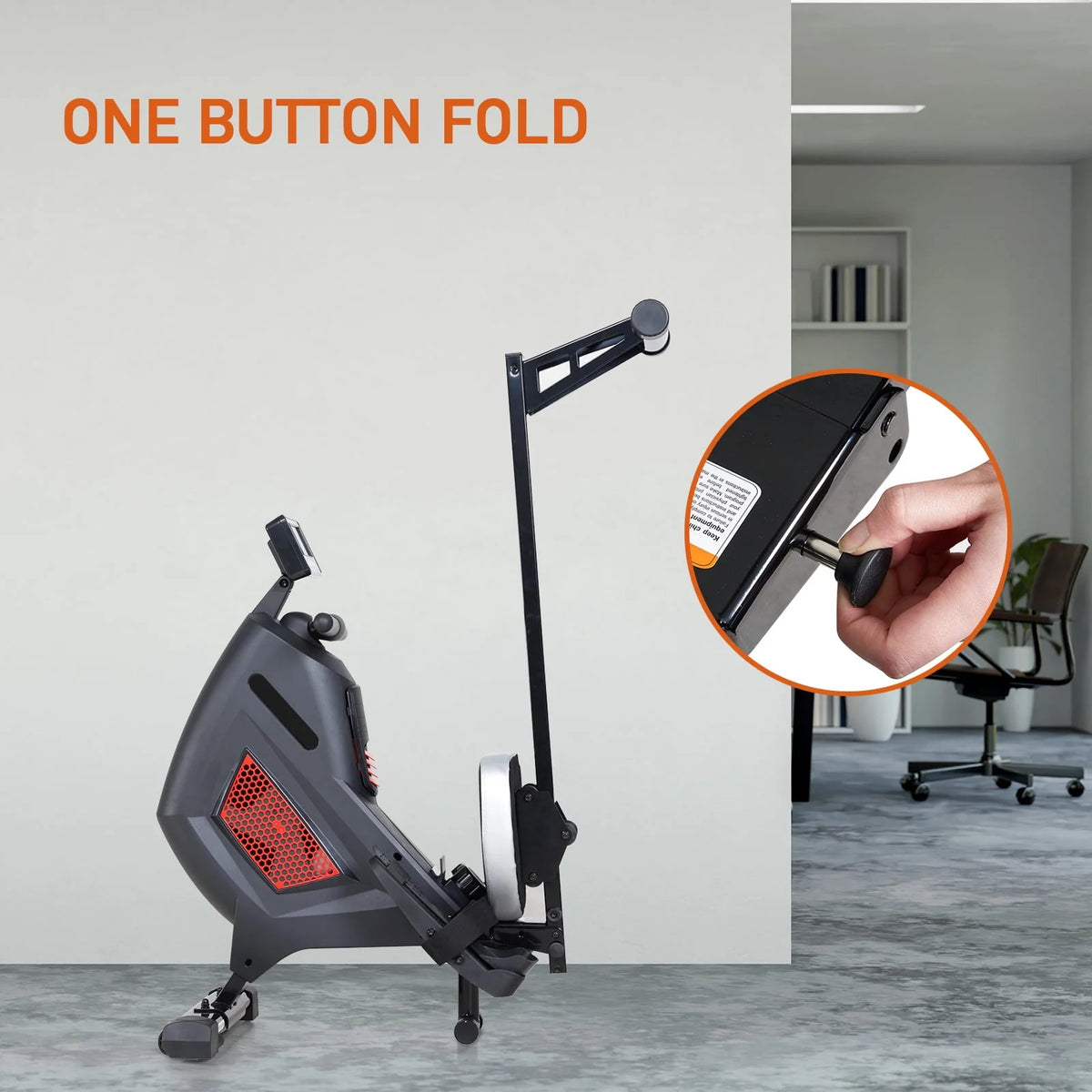 Folding Magnetic Air Rowing Machine W44916