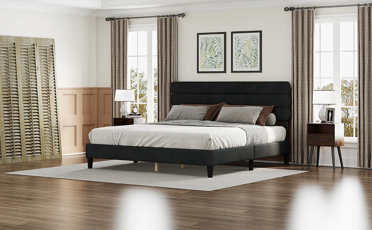 King Size Dark Gray Bed Frame H6388