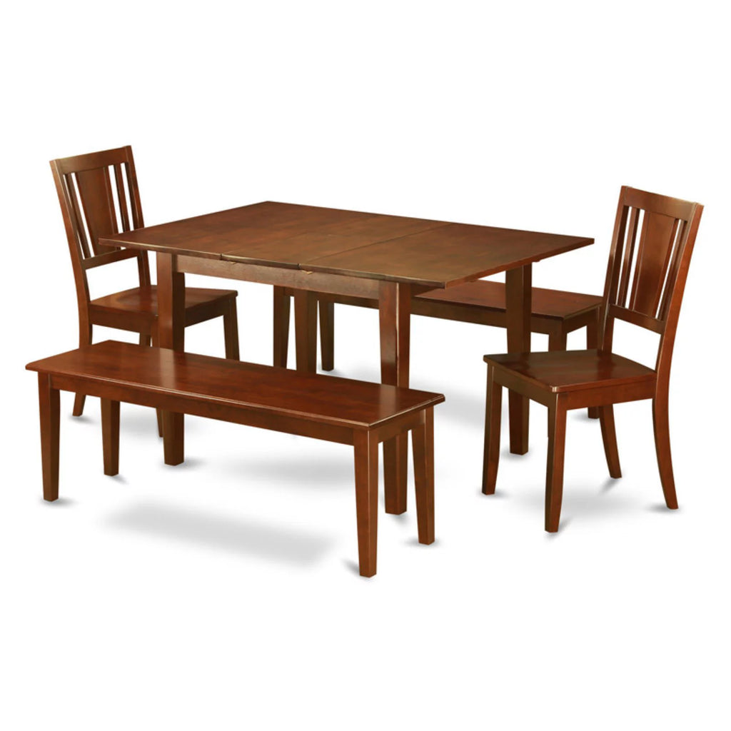 5 Piece Mahogany Rectangular Dining Table Set Q848369