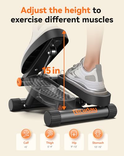 Mini Stepper with Resistance Bands and LCD Monitor M97397