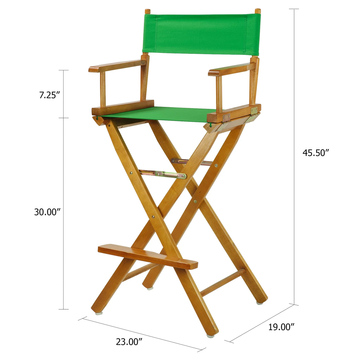 30" Director's Chair Honey Oak Frame Green Canvas S71336