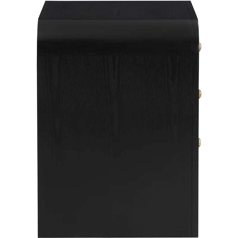 Black Ash Wood and Natural Cane Dresser D2268