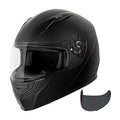 Lightweight Full Face Motorcycle Helmet with Tinted Visor Matte Black Medium S75159