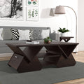 Espresso Geometric Coffee Table Q495015