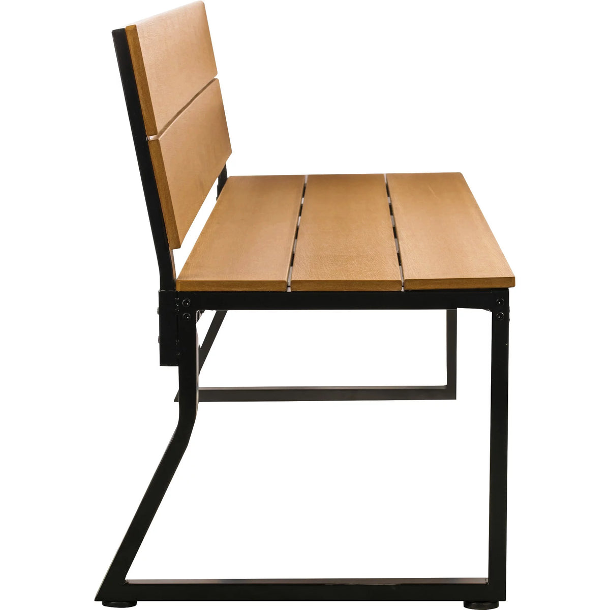 Teak Outdoor Bench with Backrest A83027