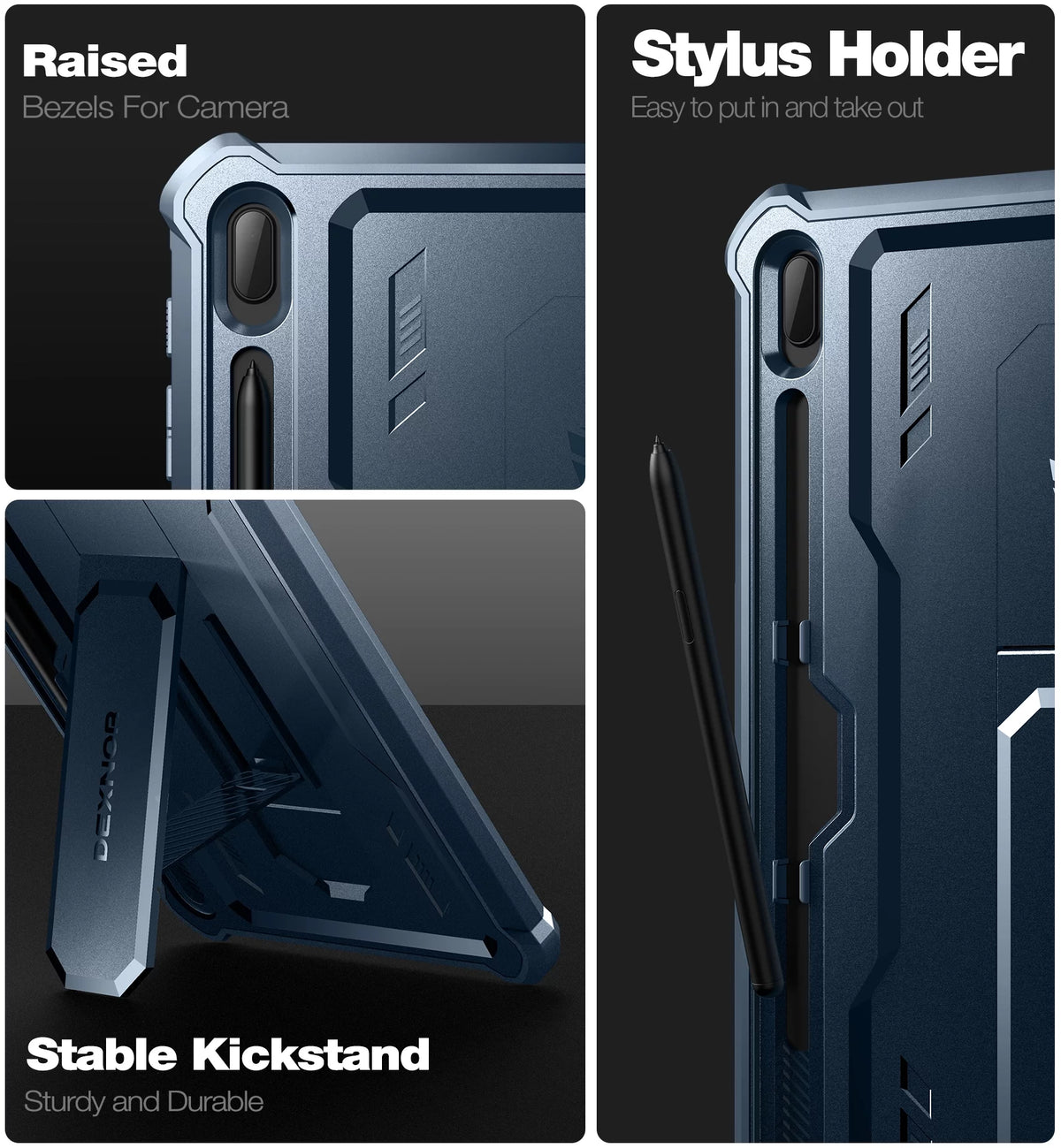 Samsung Galaxy Tab S7 FE 12.4 Inch Case with Screen Protector Kickstand Pen Holder N130