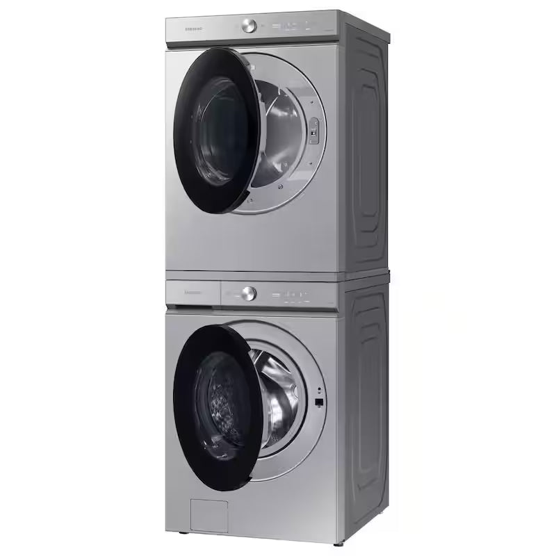 7.6 cu. ft. Vented Smart Electric Dryer in Silver Steel Q6856