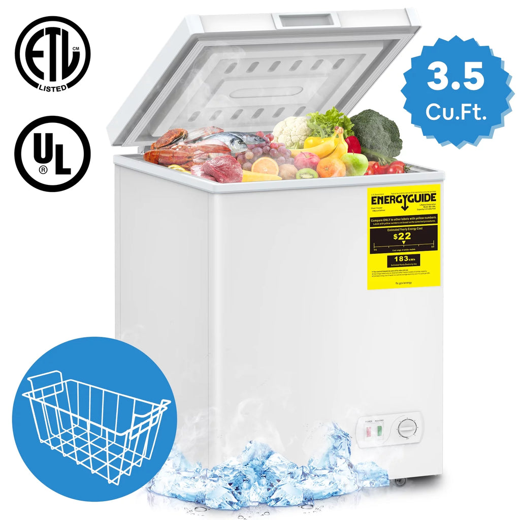 Chest Freezer 3.5 Cu.ft. Compact White D70400