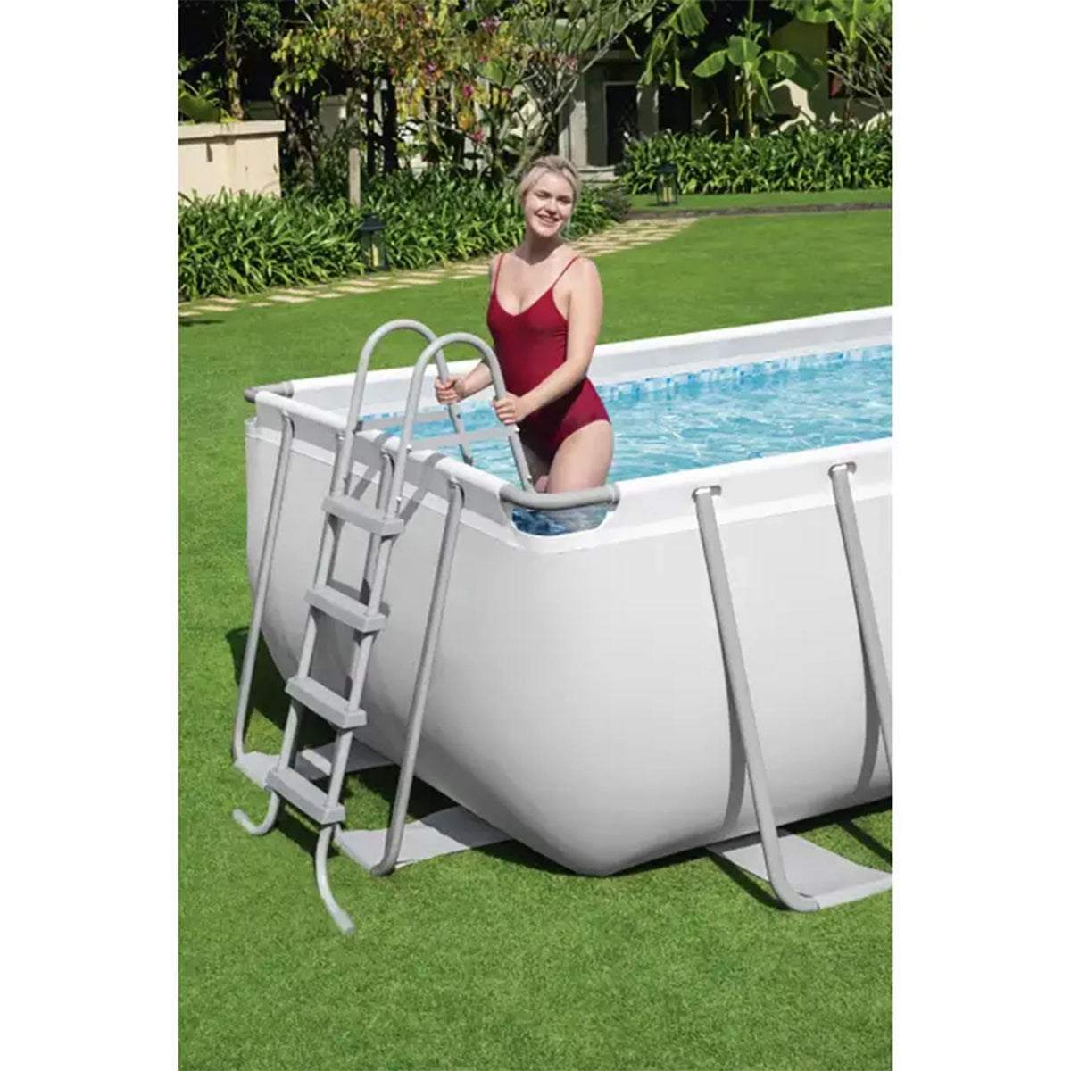 18ft x 9ft x 4ft Rectangular Above Ground Swimming Pool Kit L342