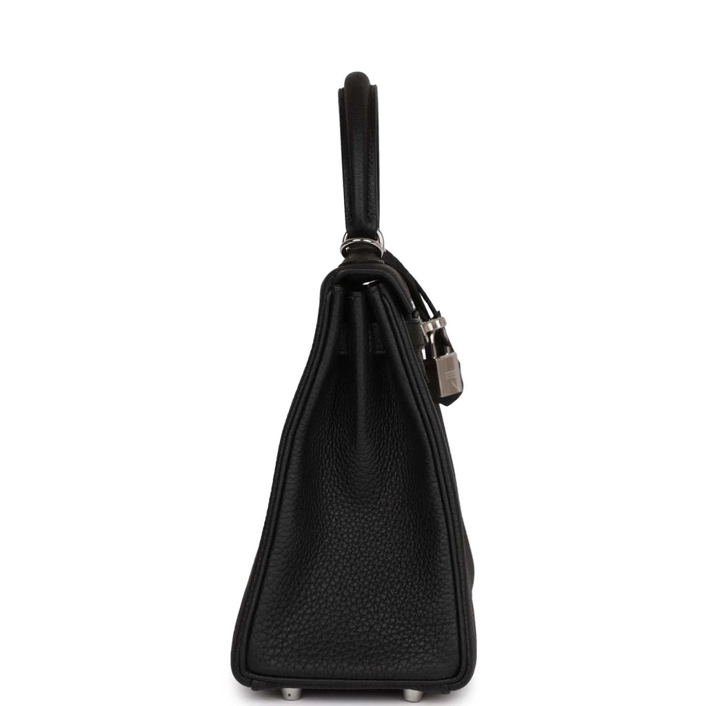 Black Togo Leather Bag C3159