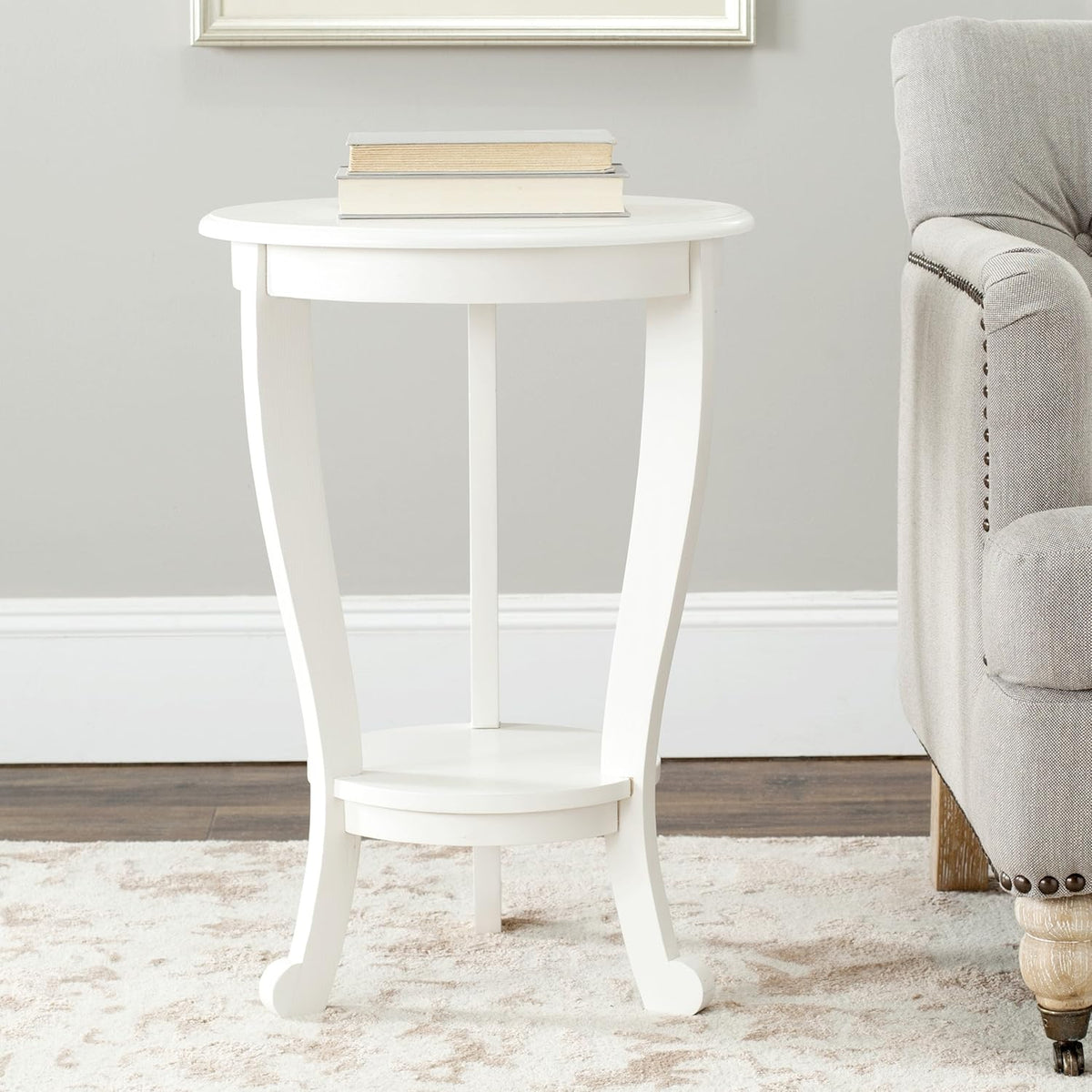 Grey Pedestal End Table P574814