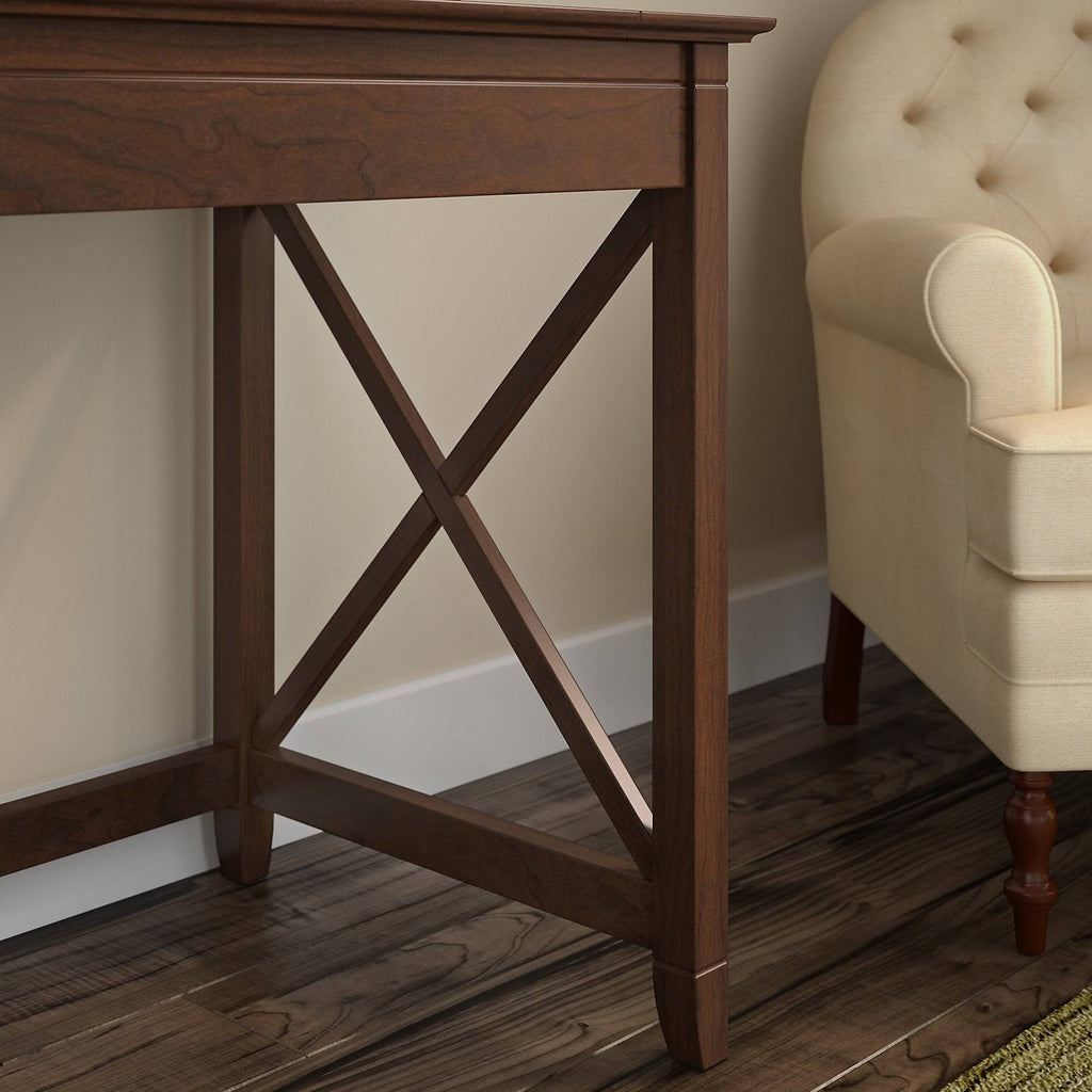 Cape Cod Gray Writing Desk with 2 Drawer File Cabinet F4861