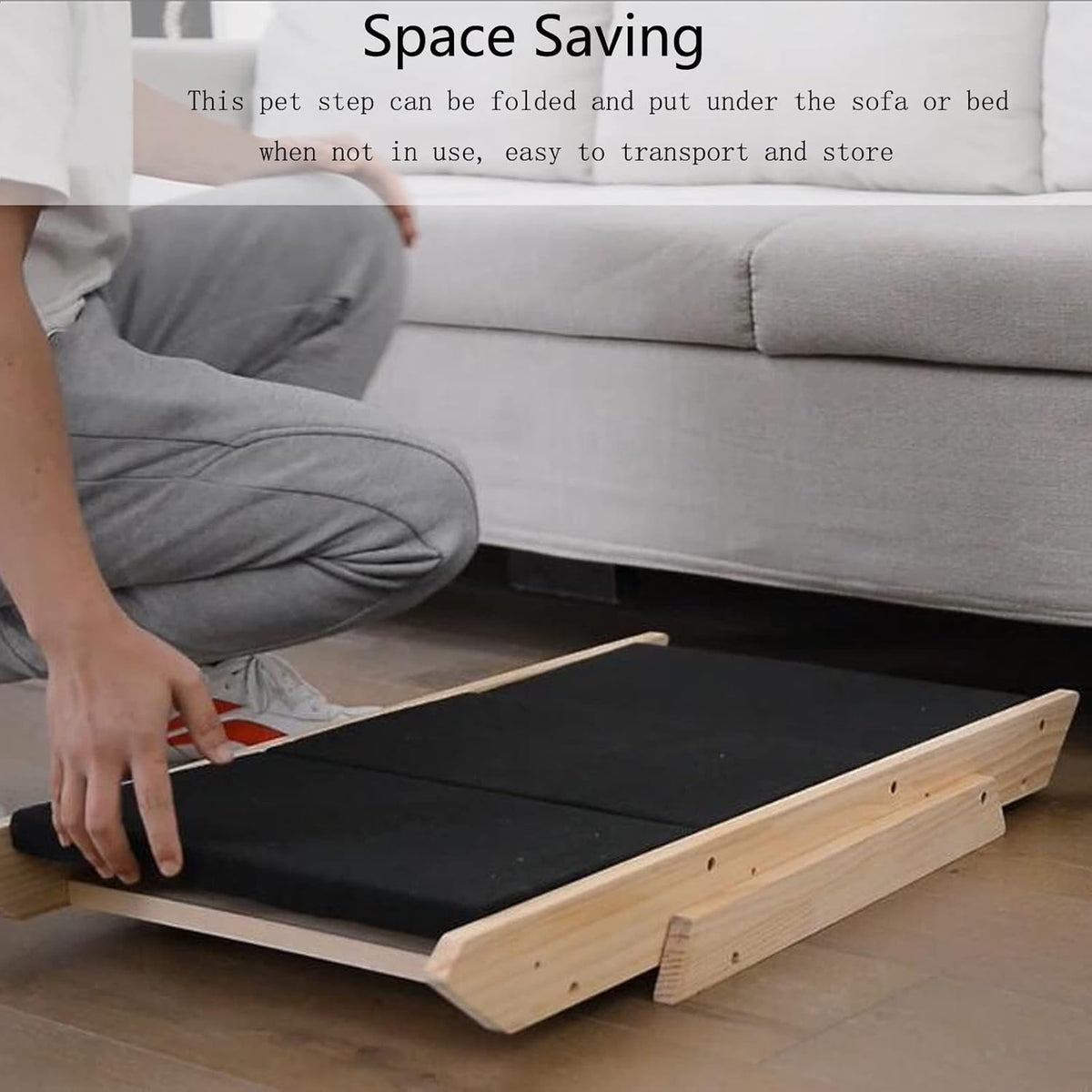 Foldable Wood Pet Stairs and Ramp R357012