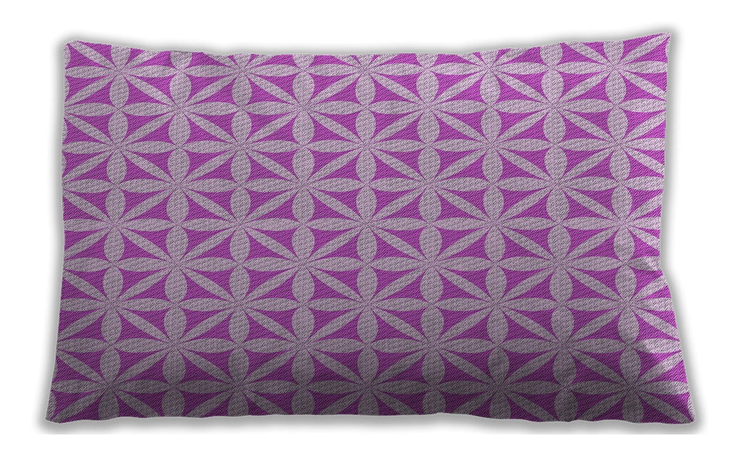 Indoor Rectangular Patterned Lumbar Throw Pillow, 13 inch by 19 inch O6563