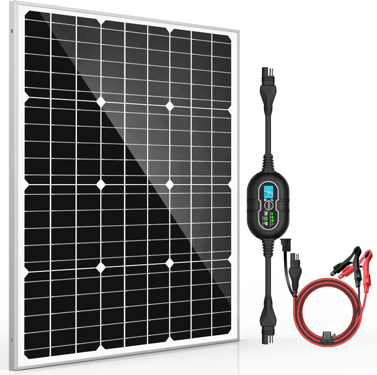 50W 12V Solar Panel Kit with 10A MPPT Charge Controller C881310