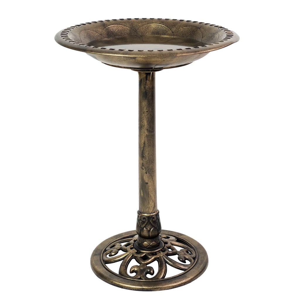 Brushed Bronze Birdbath P359