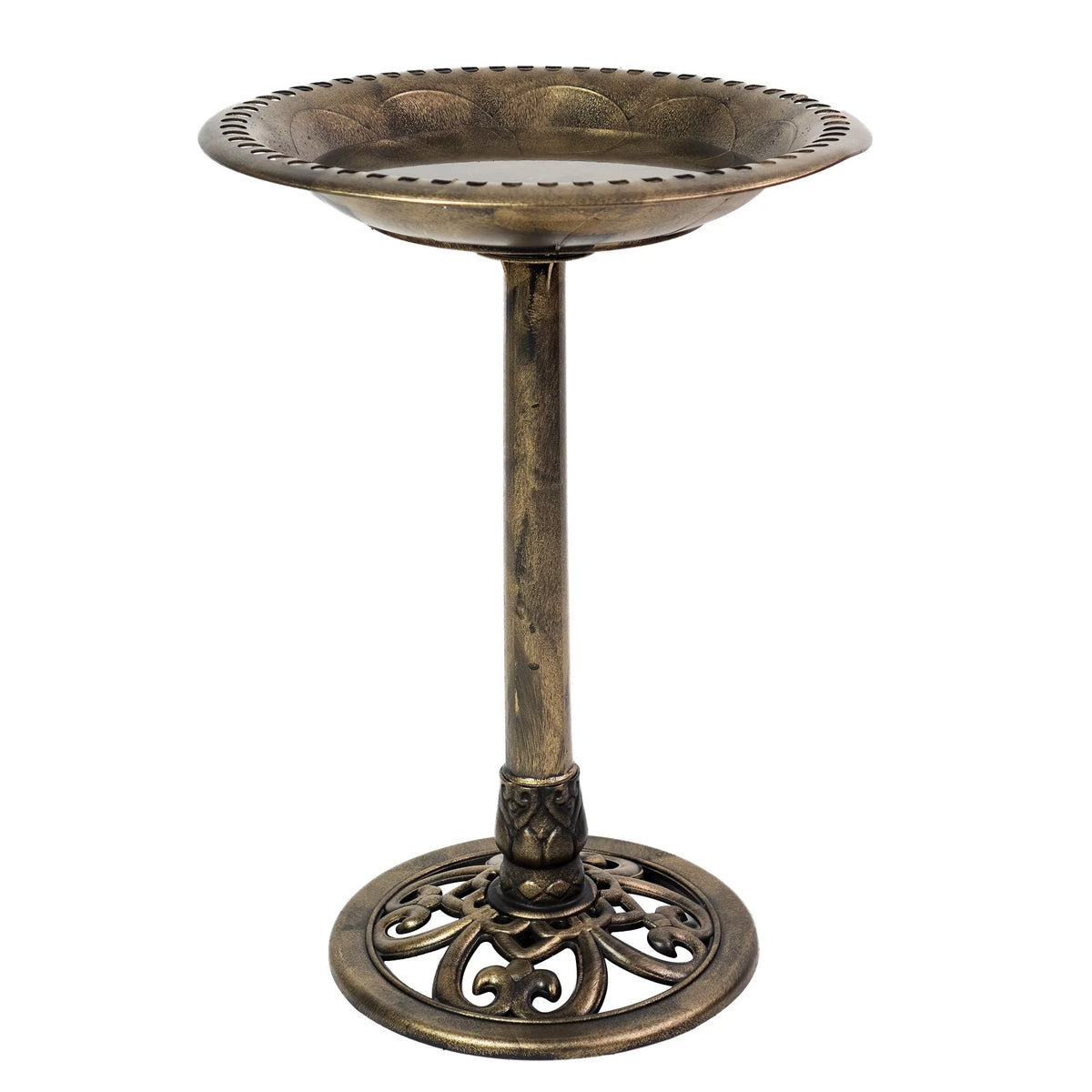 Brushed Bronze Birdbath P359