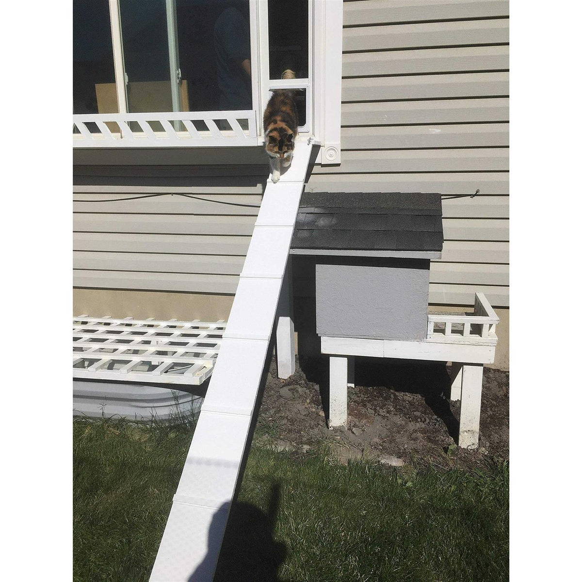 Cat Door for Horizontal Sliding Windows D7554