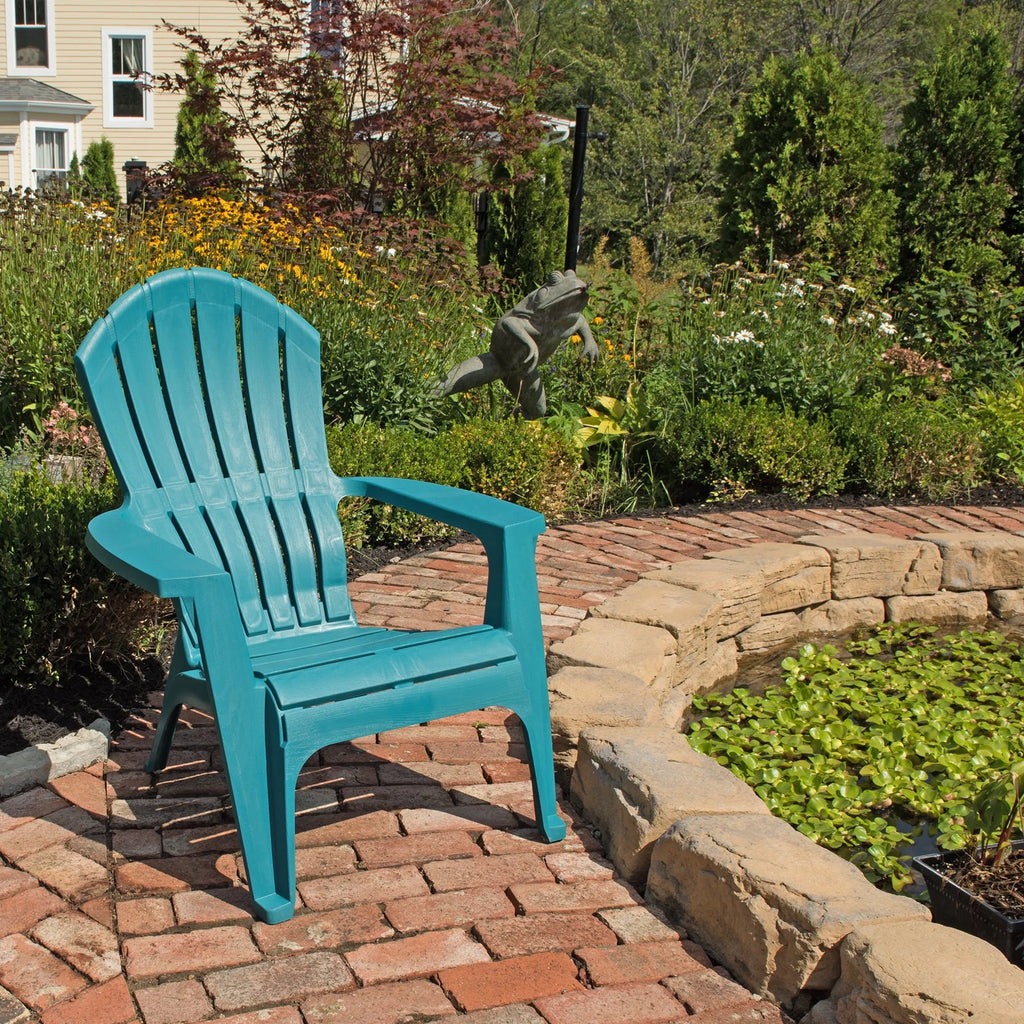 Outdoor Resin Stackable Adirondack Chair Gray W340