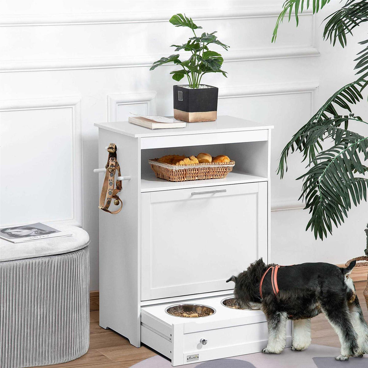 Raised Dog Bowl Pet Feeder Station K885389