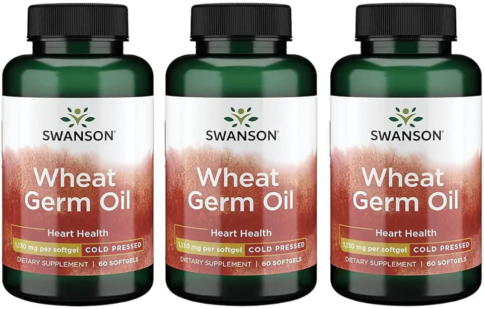 Cold-Pressed Wheat Germ Oil 1130 Milligrams 60 Sgels 3 Pack X258422