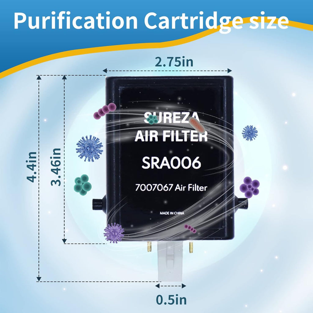 Air Purification Cartridge Replacement Refrigerator Filter Pack of 2 K356830